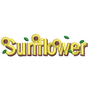 Sunflower Logo digitized embroidery design