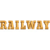 Train Railway digitized embroidery design