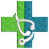 Medical Logo digitized embroidery design