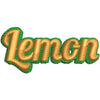 Lemon Text digitized embroidery design