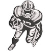 Charging Football Player digitized embroidery design