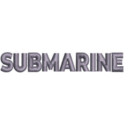 Submarine digitized embroidery design