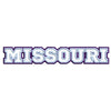 Missouri Typography Logo digitized embroidery design