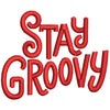 Stay Groovy digitized embroidery design