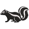 Skunk digitized embroidery design