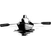 Man On Boat dtg printing design