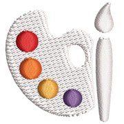 Palette Icon digitized embroidery design