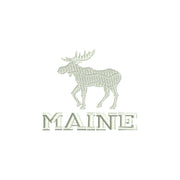 Wording of Maine with Moose