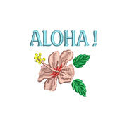 Hawaii State Flower with Aloha