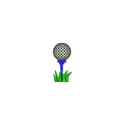 Golf Ball on Golf Tee