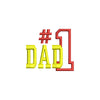 Number 1 Dad Outline Words