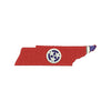 Tennessee State Flag Map