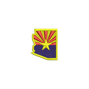 Arizona State Flag Map