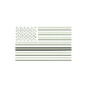 Thin Grey Line Silver USA Flag