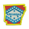 Arkansas State Map Flag Logo