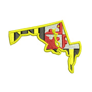 Maryland Map State Flag Logo