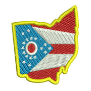 Ohio Map State Flag Logo