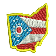 Ohio Map State Flag Symbol