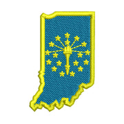 Indiana State Flag Map Symbol