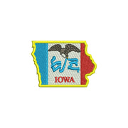 Iowa State Flag Map