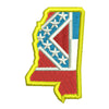 Mississippi State Flag Map Logo