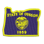 Oregon State Flag Map Logo