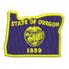 Oregon State Flag Map Logo