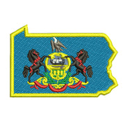 Pennsylvania State Flag Map Logo