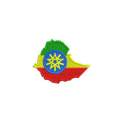 Ethiopia Map Flag