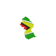 Guyana Map Flag