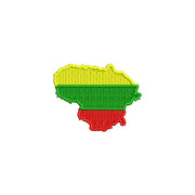 Lithuania Map Flag