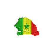 Senegal Map Flag