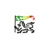 Rasta Lion with Flag