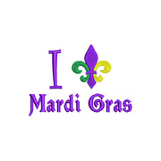 I love Mardi Gras with Fleur de Lis