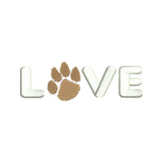 Love with Paw Symbol