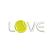 Tennis Love with Tennis Ball