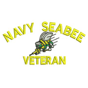 US Navy Seabee Veteran Military Mark Logo