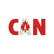 Words of Canada CAN Flag