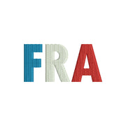 Words of France FRA Flag