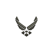 3D Air Force Silver Symbol