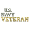 Wording of US Navy Veteran with Flag