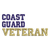 Wording of Cost Guard Veteran with Flag