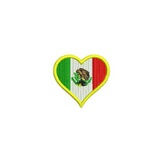 Heart Shape Mexico Flag