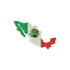 Mexico Flag with Map