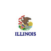 Illinois State Flag Map