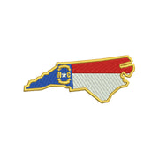 North Carolina State Flag Map