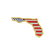 USA Flag Florida Map