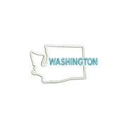 Washington with Map Outline