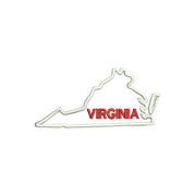 Virginia with Map Outline