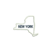 New York with Map Outline